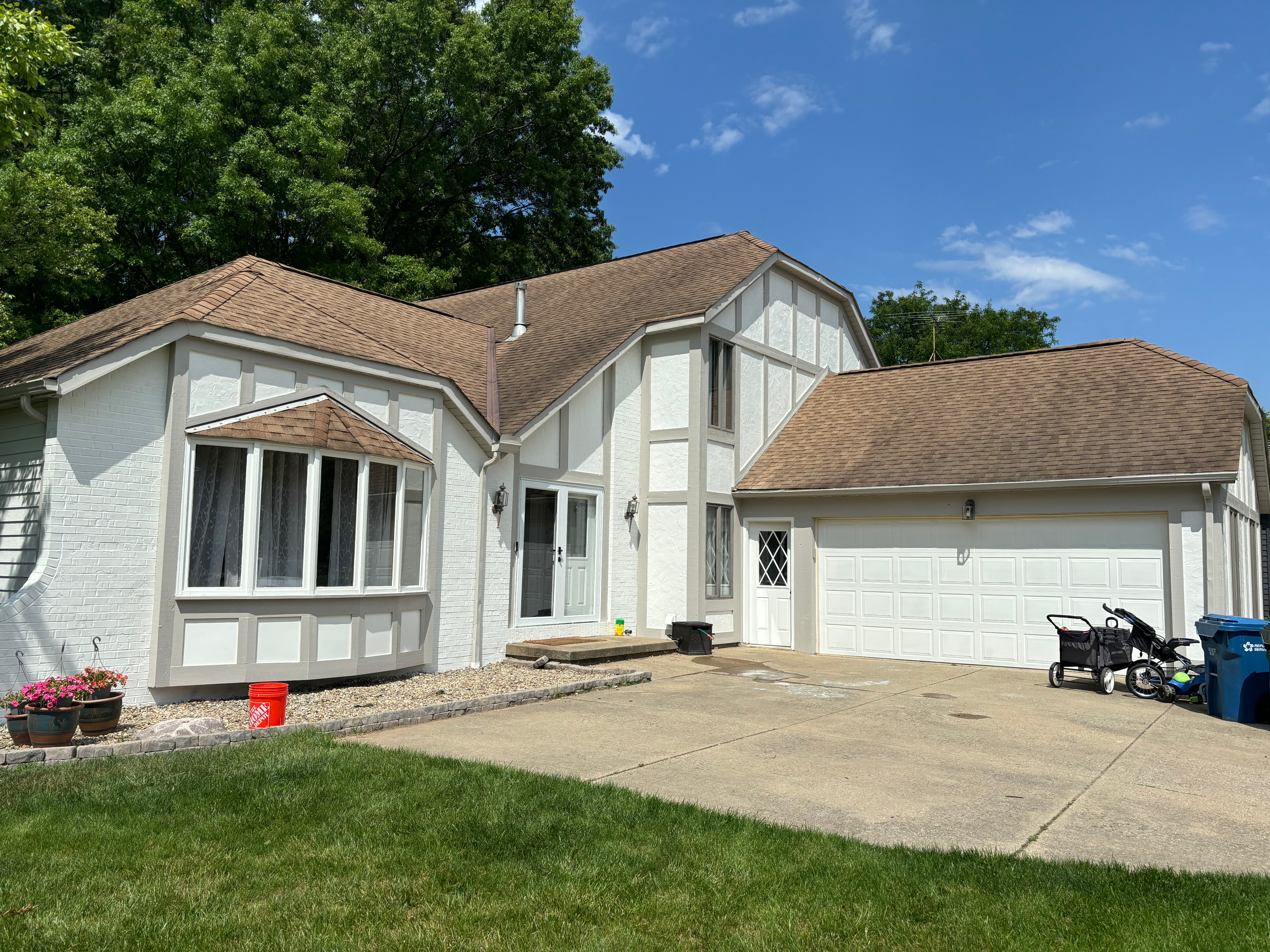 Exterior home painting project photo